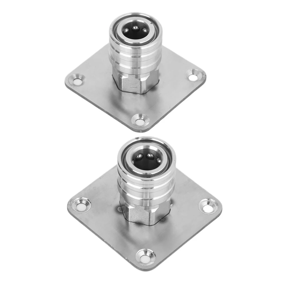 Pressure Washer Accessories Storage Rack with 1/4 Quick Connect Wall Mountable Pressure Washer Accessories Rack Stainless Steel