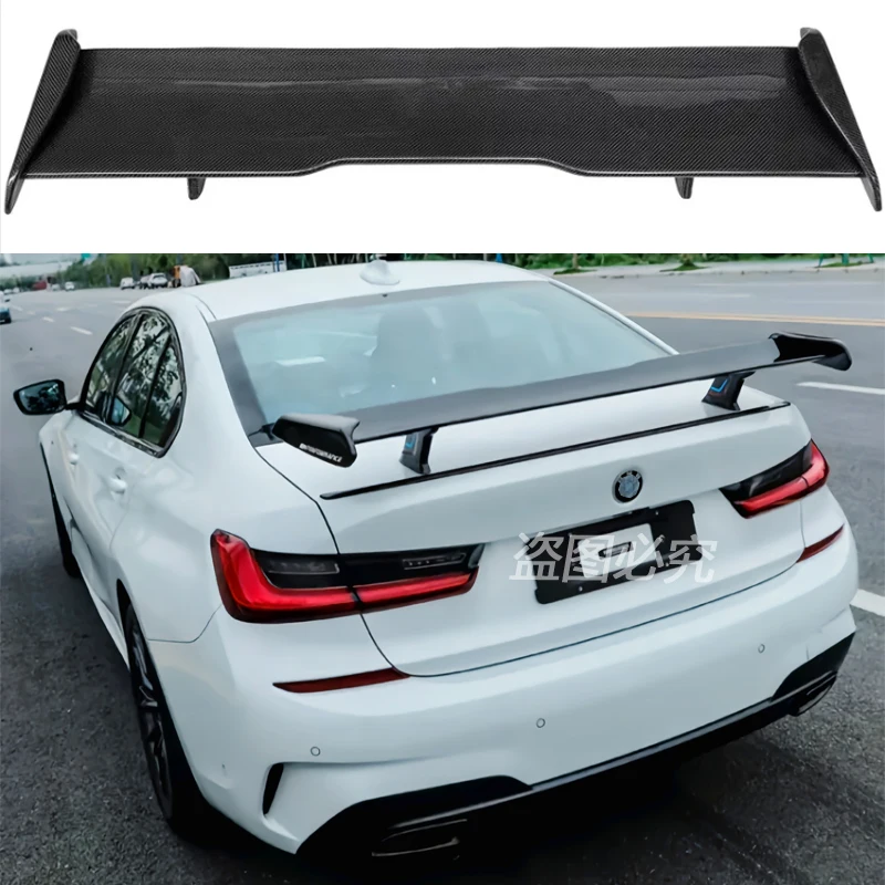 Car Spoiler For BMW 3 Series G20 G28/G80 M3 Hollow Out Style Real Carbon Fiber Material Rear Spoiler Trunk wing 2020-2024