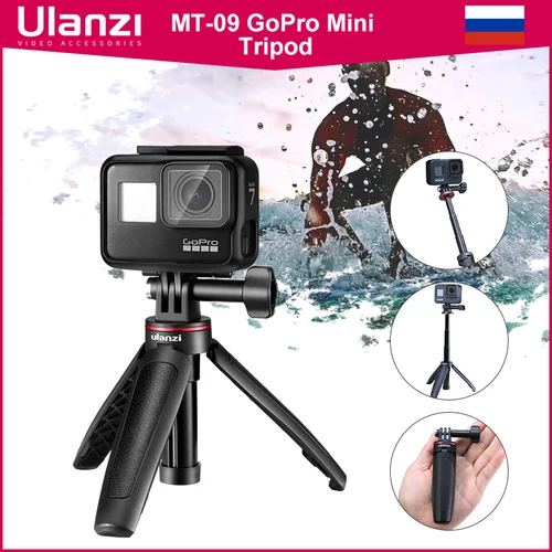 Imagen 1 del producto Ulanzi-trípode extensible MT-09 Gopro Vlog, Mini trípode portátil para Gopro Hero 12, 11, 10, 9, 8, 7, 6, Black Session Osmo Action insta360 X3