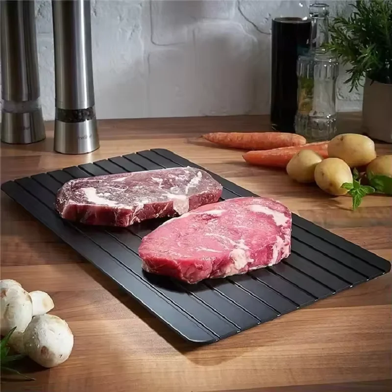 Fast Defrost Tray Fast Thaw Frozen Food Meat Fruit Quick Defrosting Plate Board Defrost Tray Thaw Master Kitchen Tools