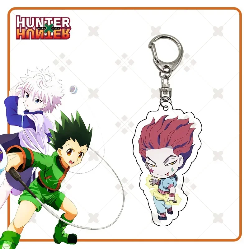 HunterxHunter Gon Freecss акриловые брелки с героями мультфильмов Killua Zoldyck подвески Kurapika брелок Hisoka сумка бирка модная коллекция