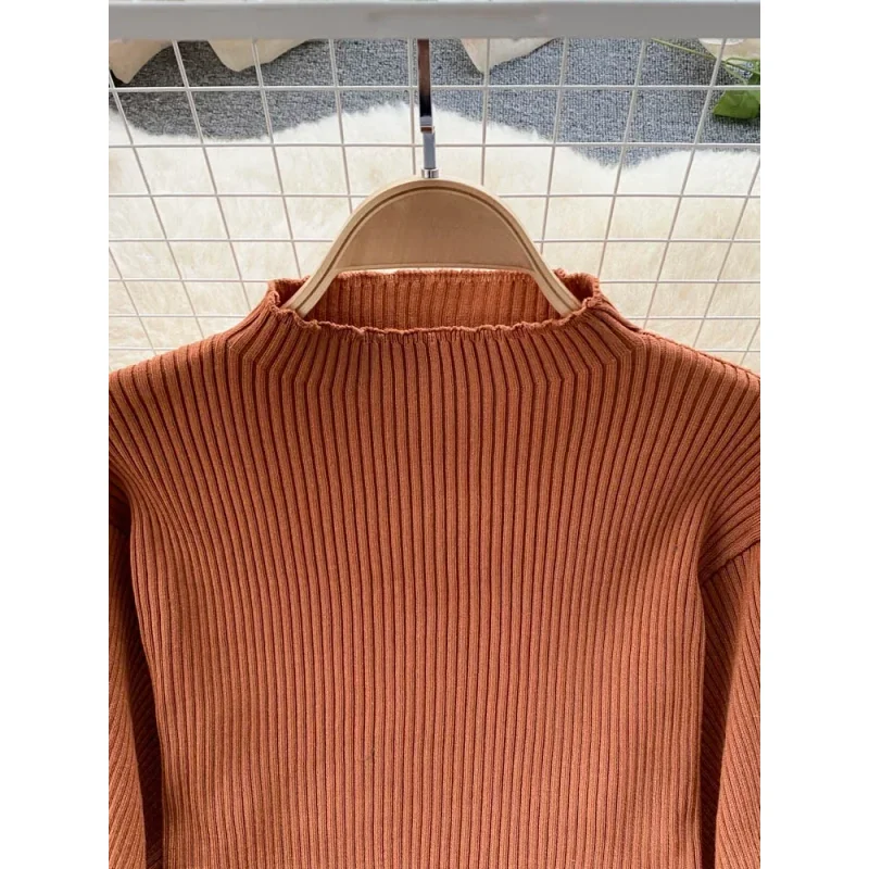 Retro Casual Sweater 2 Piece Set Women Lantern Sleeve Sheath Knitt Top+Elastic Loose Long Skirt Female Autumn Elegant SuitsWomen image 6