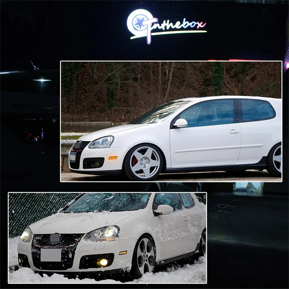 Amber / White LED Car Front Fender Flare Side Maker Parking Lights For VW Volkswagen MK5 Golf/GTI Rabbit Jetta R32 MK6 Golf TDI