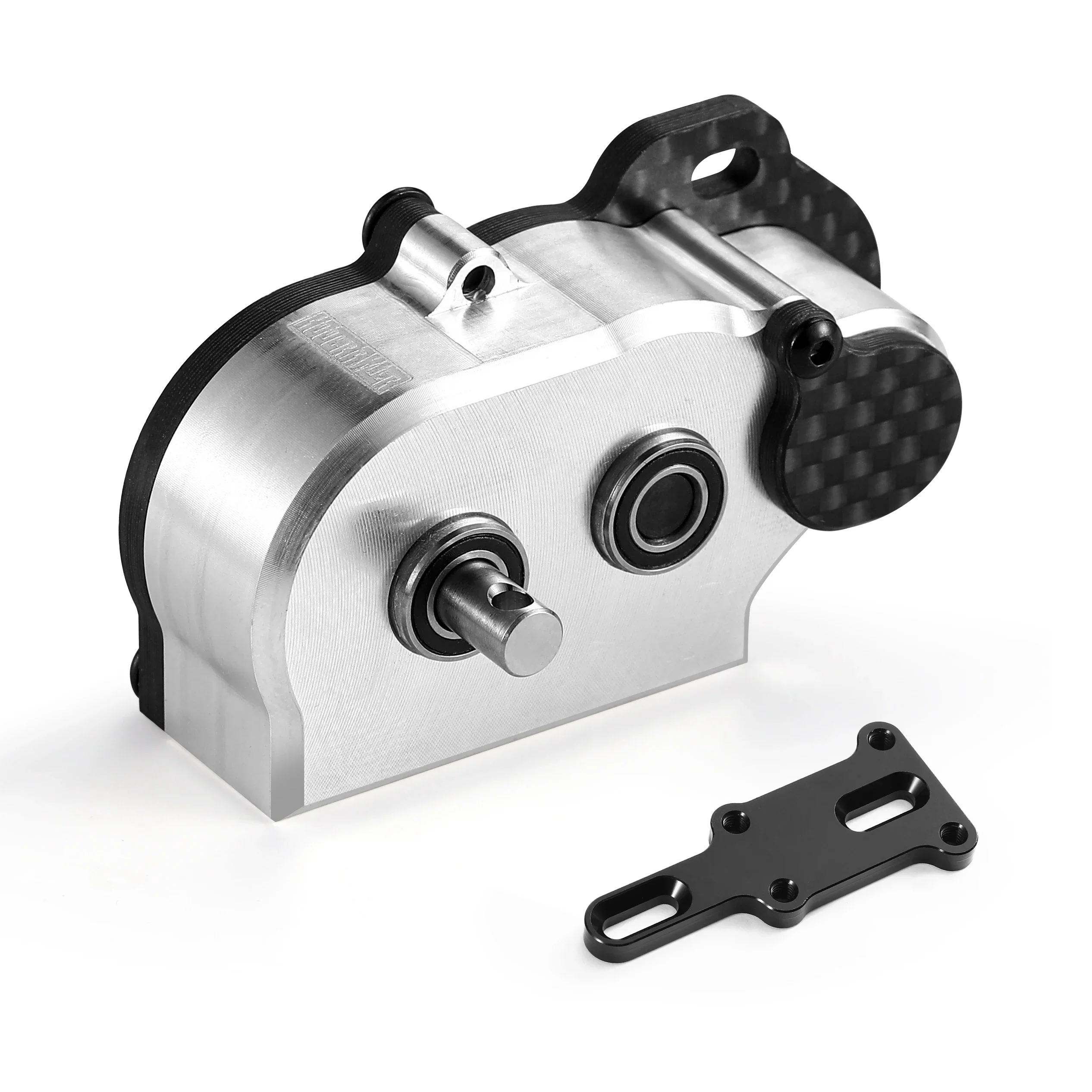 Ultralight 1/10 RC Tiny Gearbox LCG Transmission with Slidable Shim for Straight Axle Axial AR44 AR45 Enduro Vanquish F10 F9