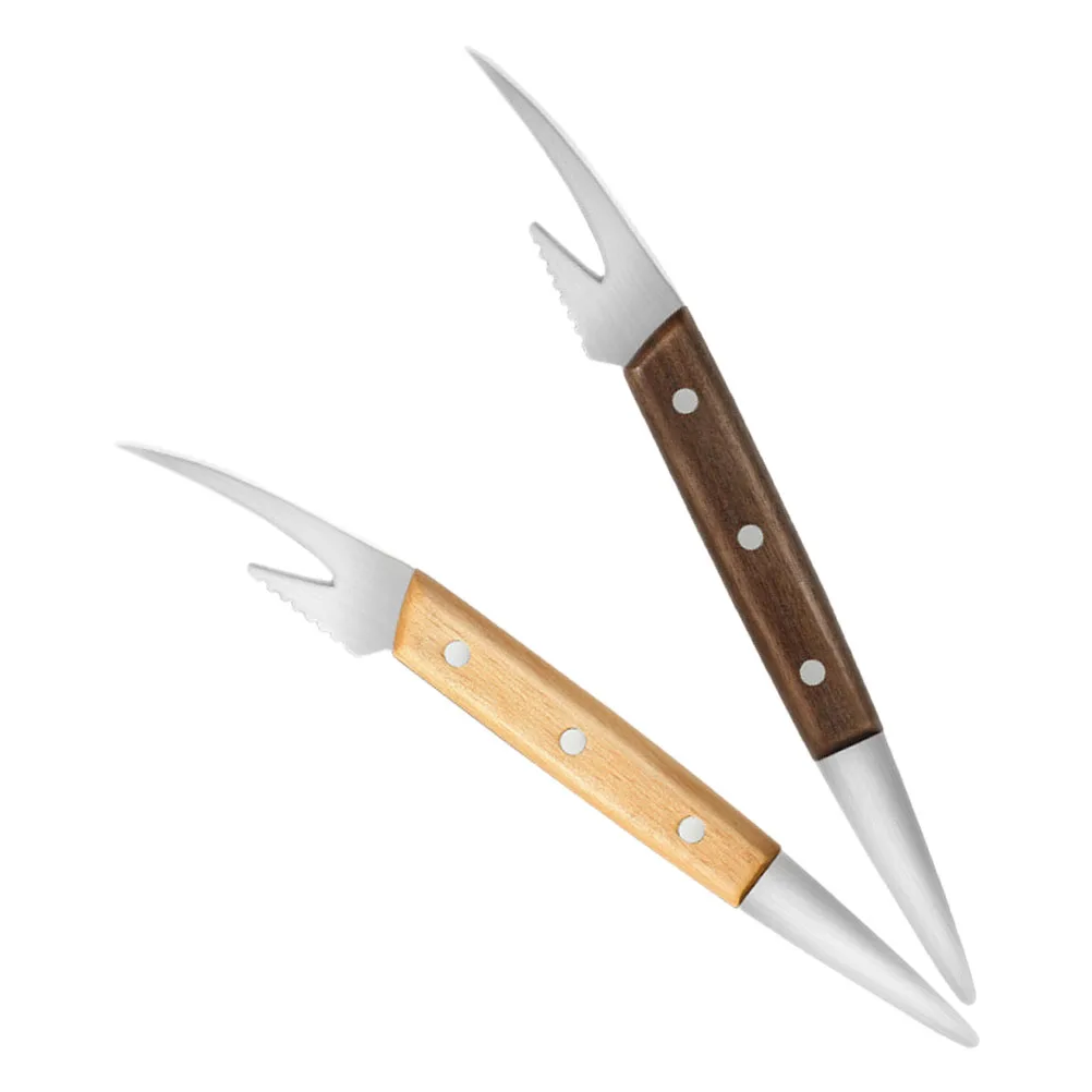 

2pcs Stainless Steel Peeler Efficient Deveiner Kitchen Cleaner Portable Line Remover Household Fish Scaler Ergonomic