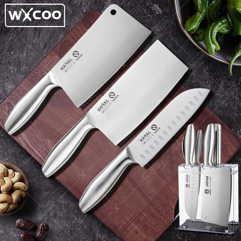 WXCOO Specialised Chef Knife Kitchen Knives Stainless Steel Slicing Boning Household Meat Cleaver Chopping