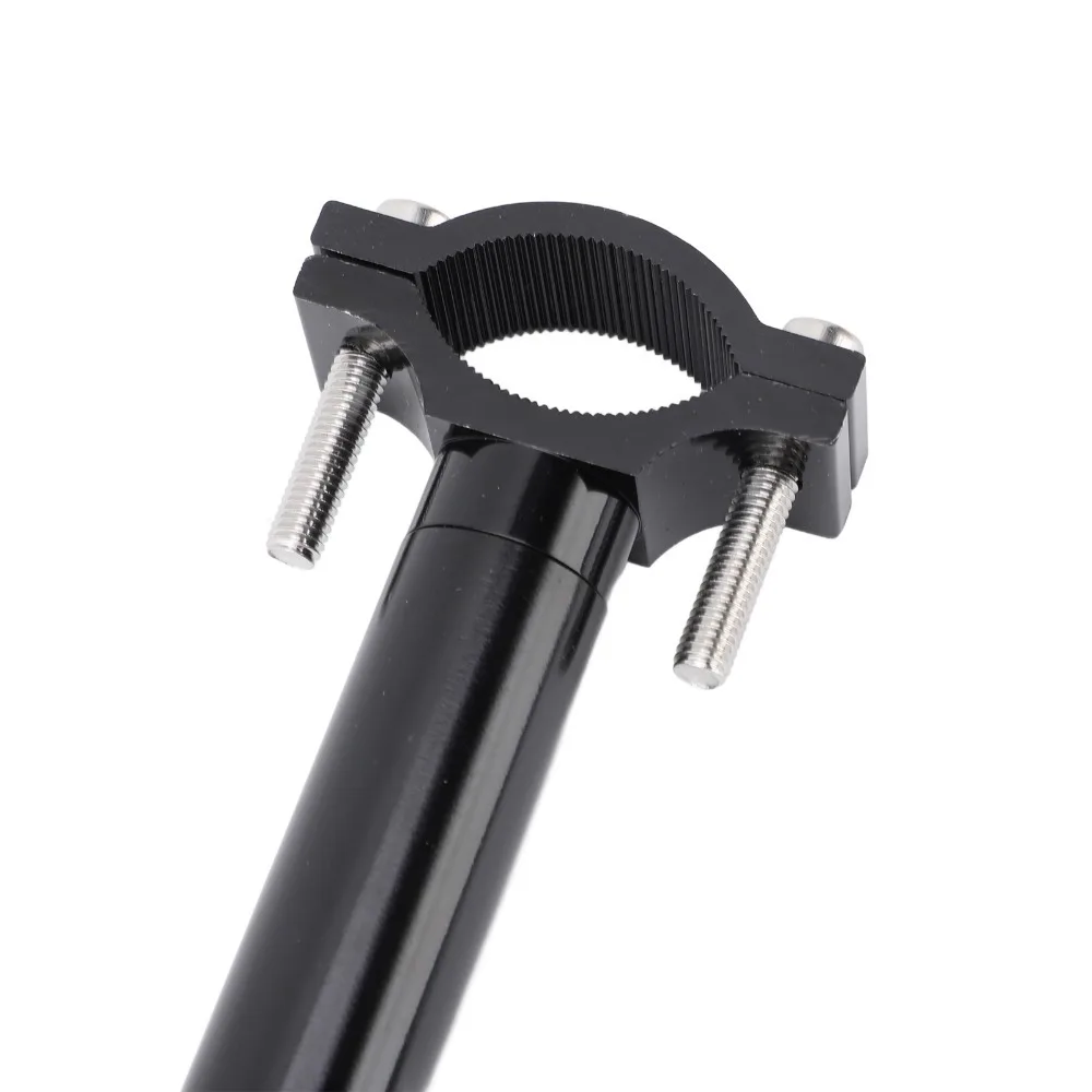 Elastic Buffer Bike Dog Leash Metal Rod Adjustable Length Bicycle Pet Lead High Tensile Strength Rotatable Clamp
