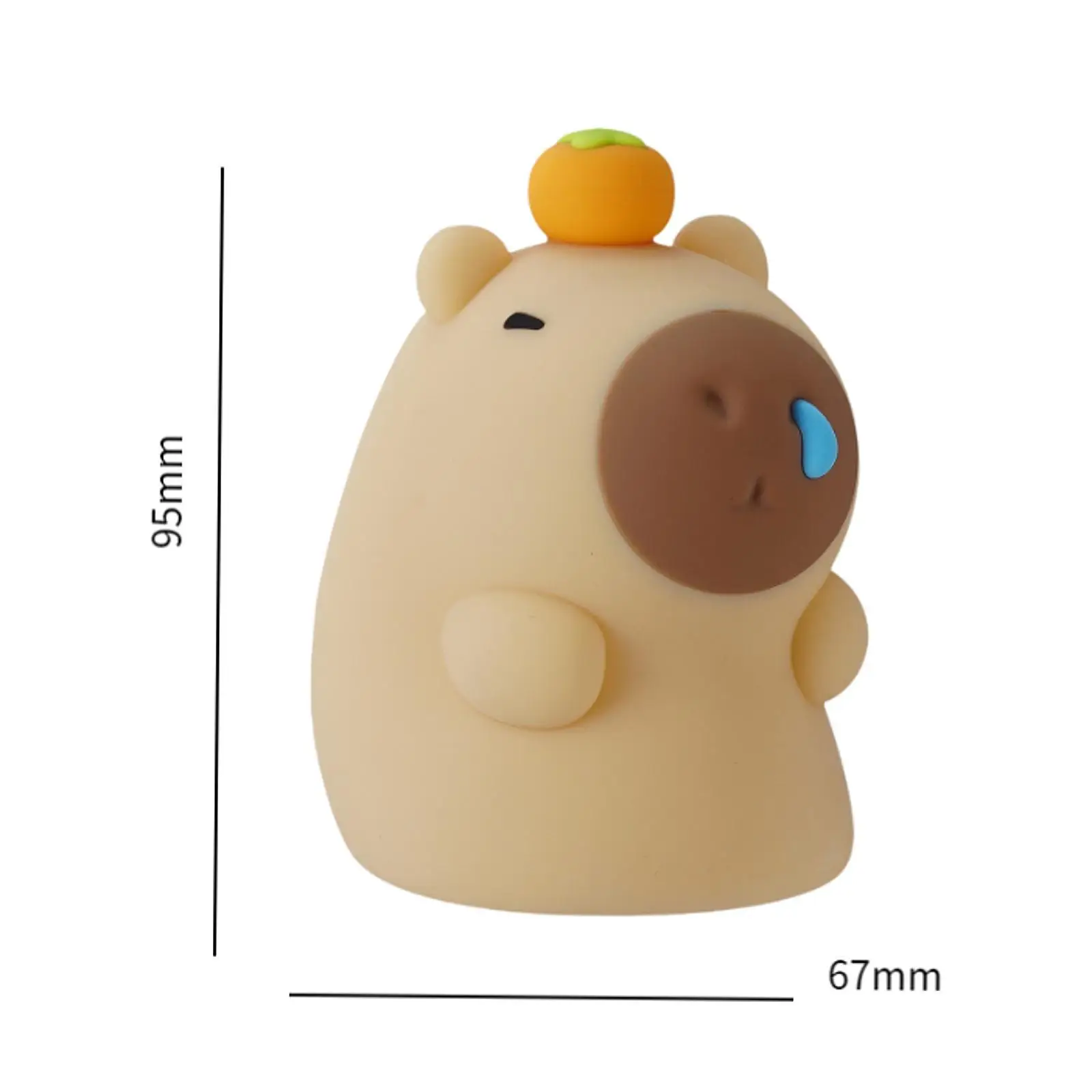 Cartoon Capybara Night Light Nursery Nightlight for Tabletop