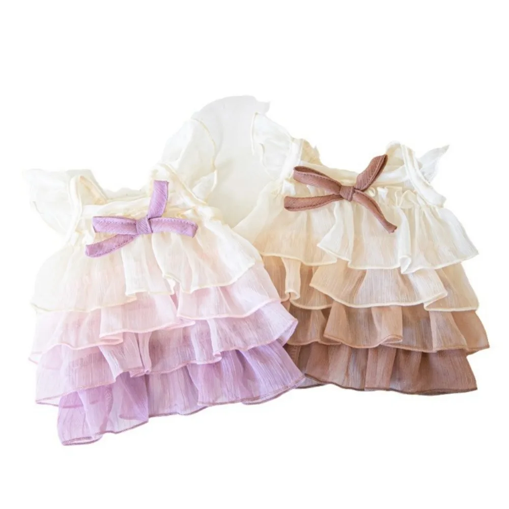 Pet Color Gradient Cake Skirt Pet Cat Dog Teddy Skirt Cute Sling Dress Fashion Pet Clothing Puppy Clothes Dog Clothes Designer