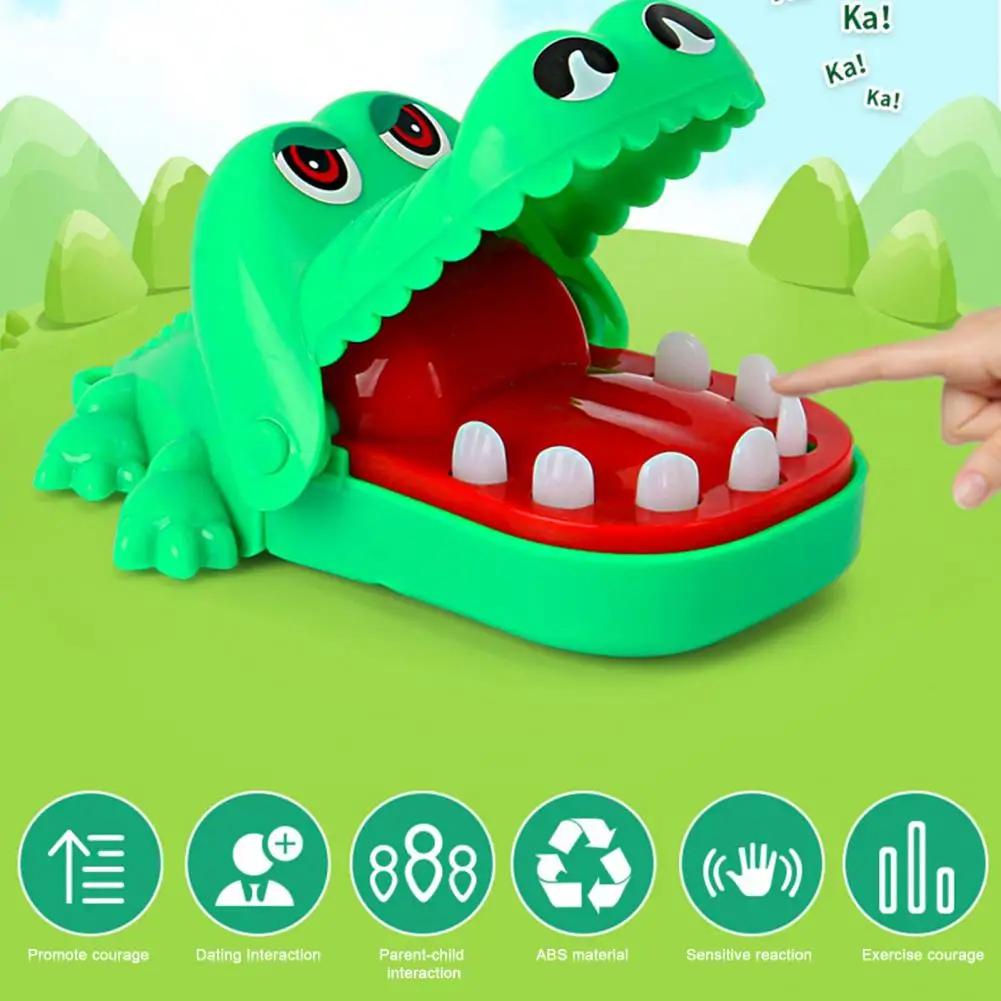 

Dropshipping!!Fun Finger Biting Crocodile Toy Interactive Game Unique Portable Novelty Mini Keychain Pendant for Kids