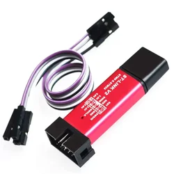 에뮬레이터 프로그래머 stlink 다운로더 라인 버너 디버거, 새로운 2024 ST-LINK V2 STM8 STM32