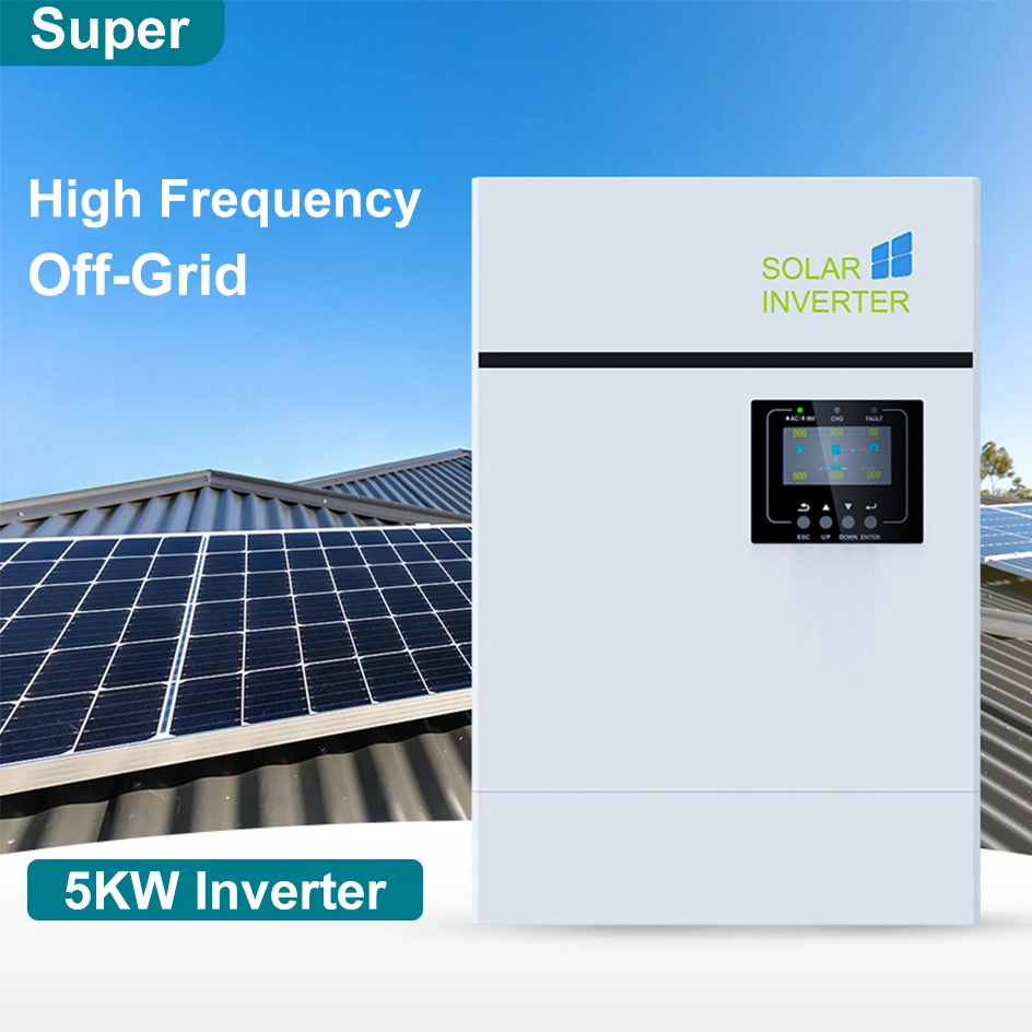 

48V 6Kw 5Kw 3.5Kw Inverter High Frequency CAN RS485 Communication Max 6 Parallel Built-In MPPT WIFI/GPRS Monitor For 48V Battery