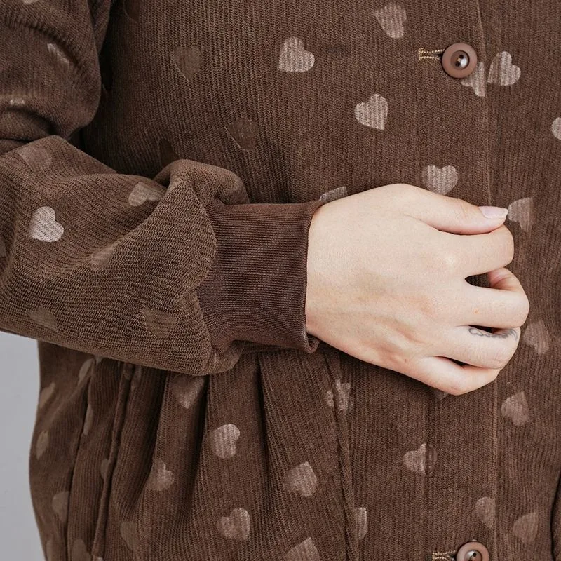 Women's Clothing Autumn Winter Fleece Lining Thickened Cotton Coat Warm Retro OuterwearCasual Versatile Parkas Winter Jackets