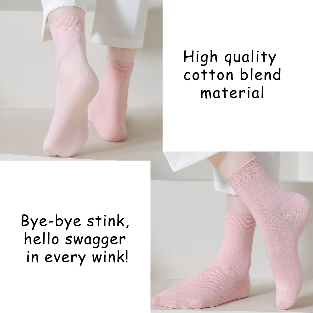 1/3 Paar feuchtigkeitsspendende Socken für Frauen, rissige Fersenbehandlung mit Rosenöl, weichmachende Pflege, Silikongel-Pad, Baumwoll-Crew-Socken – Detail 15