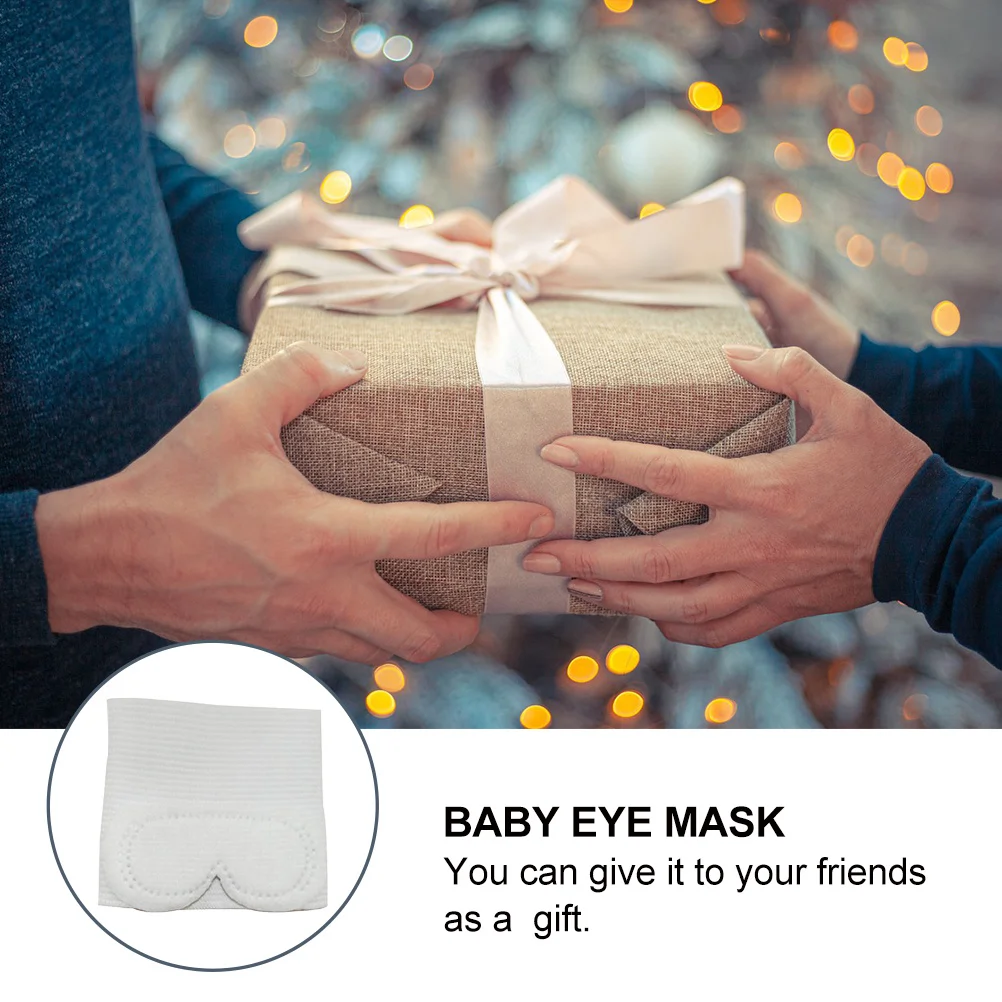 

Легкая маска для глаз для новорожденных, светонепроницаемый чехол, мягкая удобная защита для глаз для младенцев, безопасный дизайн для больницы