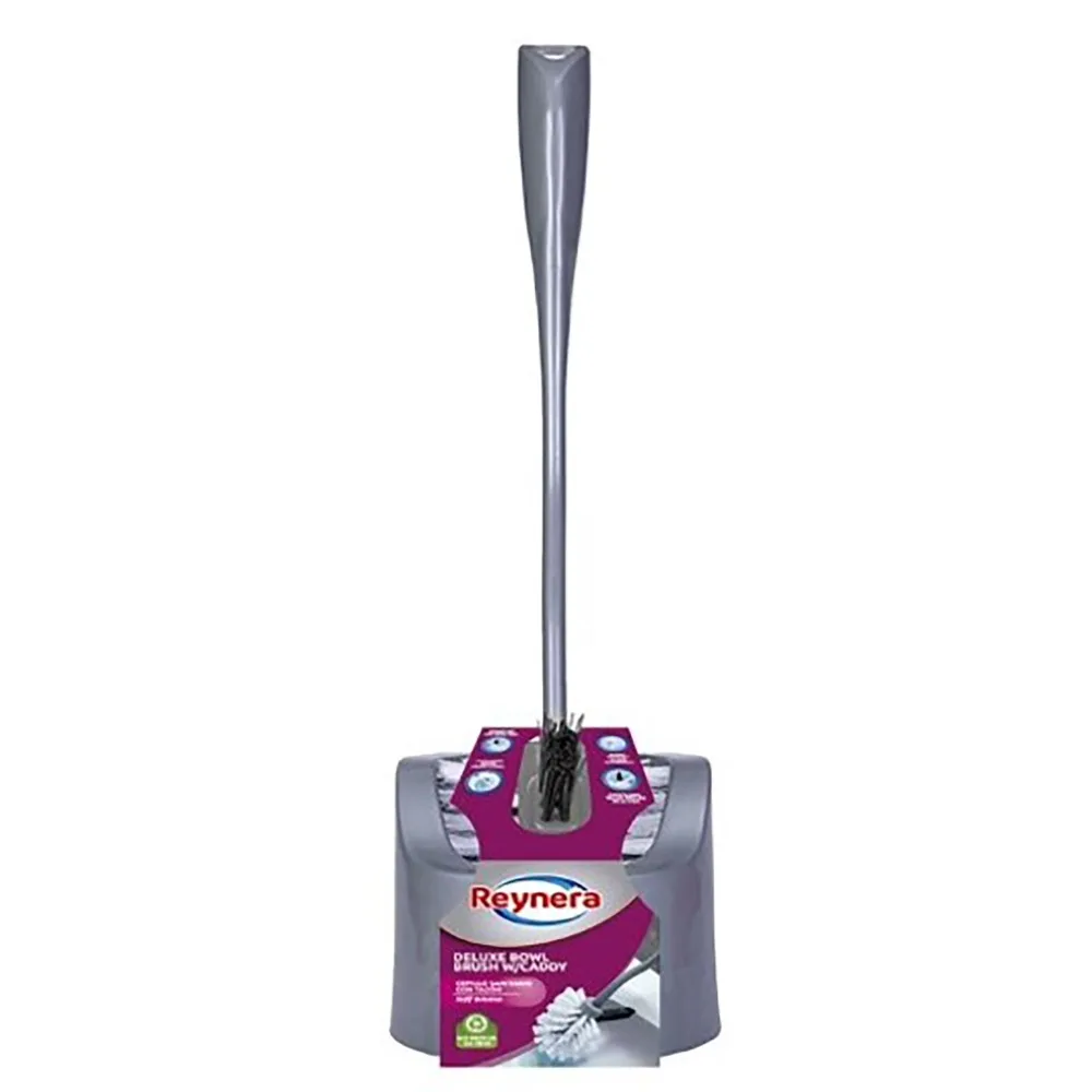 

Plastic Bowl Brush with Caddy for Kitchen Adult Size Grey Dishwashing Scrubber Cleaning Tool