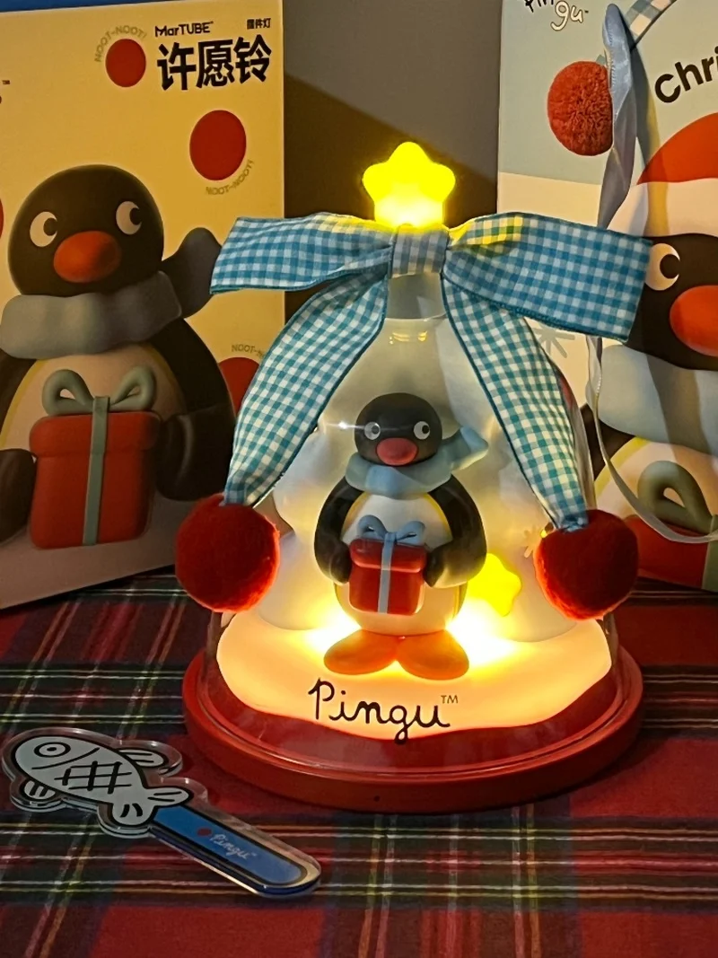 Pingu Cute Wishing Lights Birthday Christmas Anime Peripheral Decorative Lights Festival Practical Gifts Cute Gifts To Girls