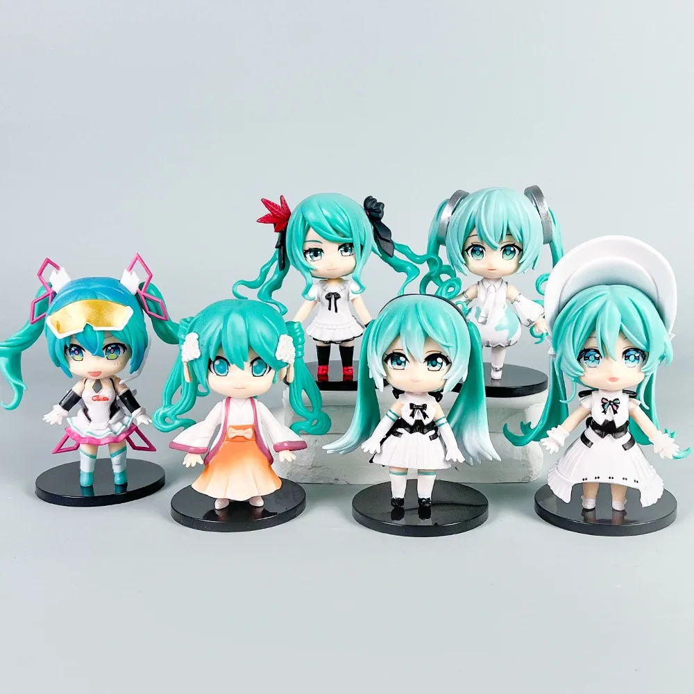 

Слепая коробка Hatsune Miku Qu Yunshang Series, милая аниме-фигурка, кукла, квадратный элемент, модель из ПВХ, фигури