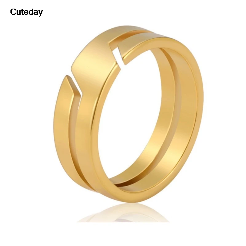 Stainless Steel Ring for Men Women Black Minimalist Casual Finger Rings 2023 Couple Jewelry Wedding Gift for Lover