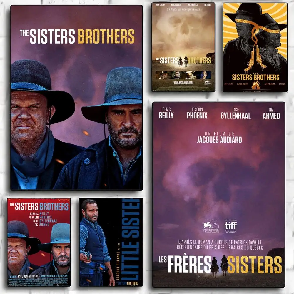 classic movie T-The Sisters Brothers 2018-S Painting Calligraphy Nature Inspired Artwork for Living Room  Home Decoration