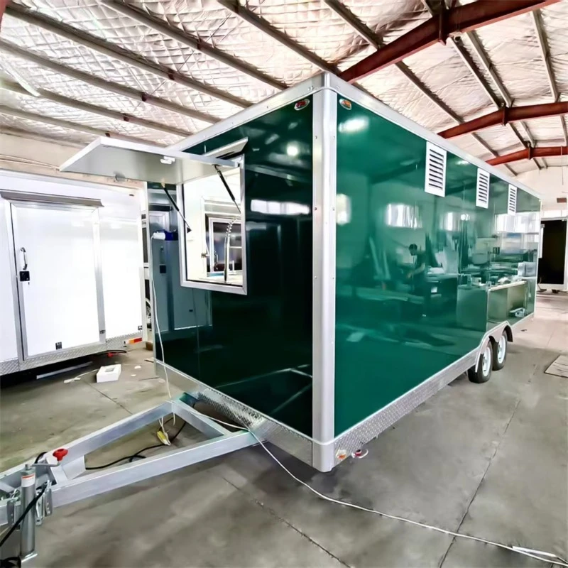 

Fully Equipped Food Truck for Fast Food Mobile Restaurant Serving Ice Cream Coffee Bubble Tea Burger Pizza Snacks Made Corn
