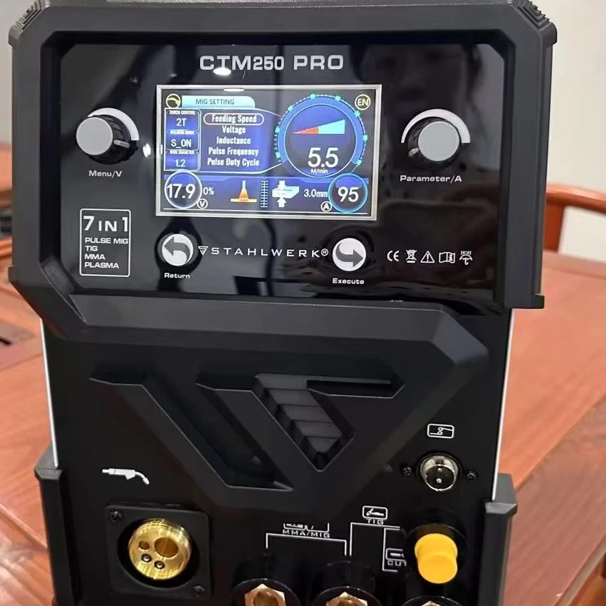 

Stahlwerk PRO 7in1 Welder: 200A Pulse MIG For Aluminum & 50A Plasma Cutter | Military Chassis CTM250 PRO Welding Machine