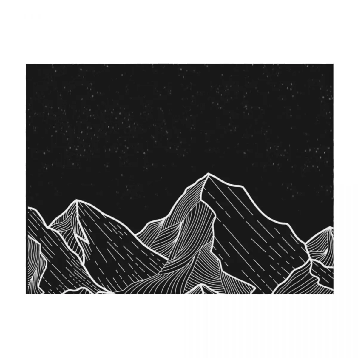 

Mountain Sketch Sky Space Throw Blanket Luxury St blankets and throws Thins christmas gifts Blankets