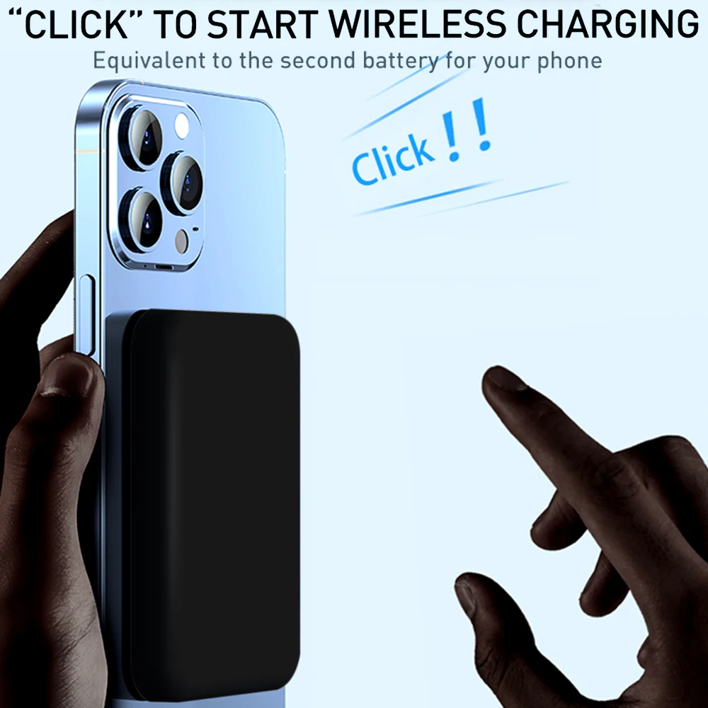

Mini Wireless Magnetic Power Bank 5000mAh Super Fast Charging Ultra Capacity External Battery Power Bank For iPhone15 14 13 12