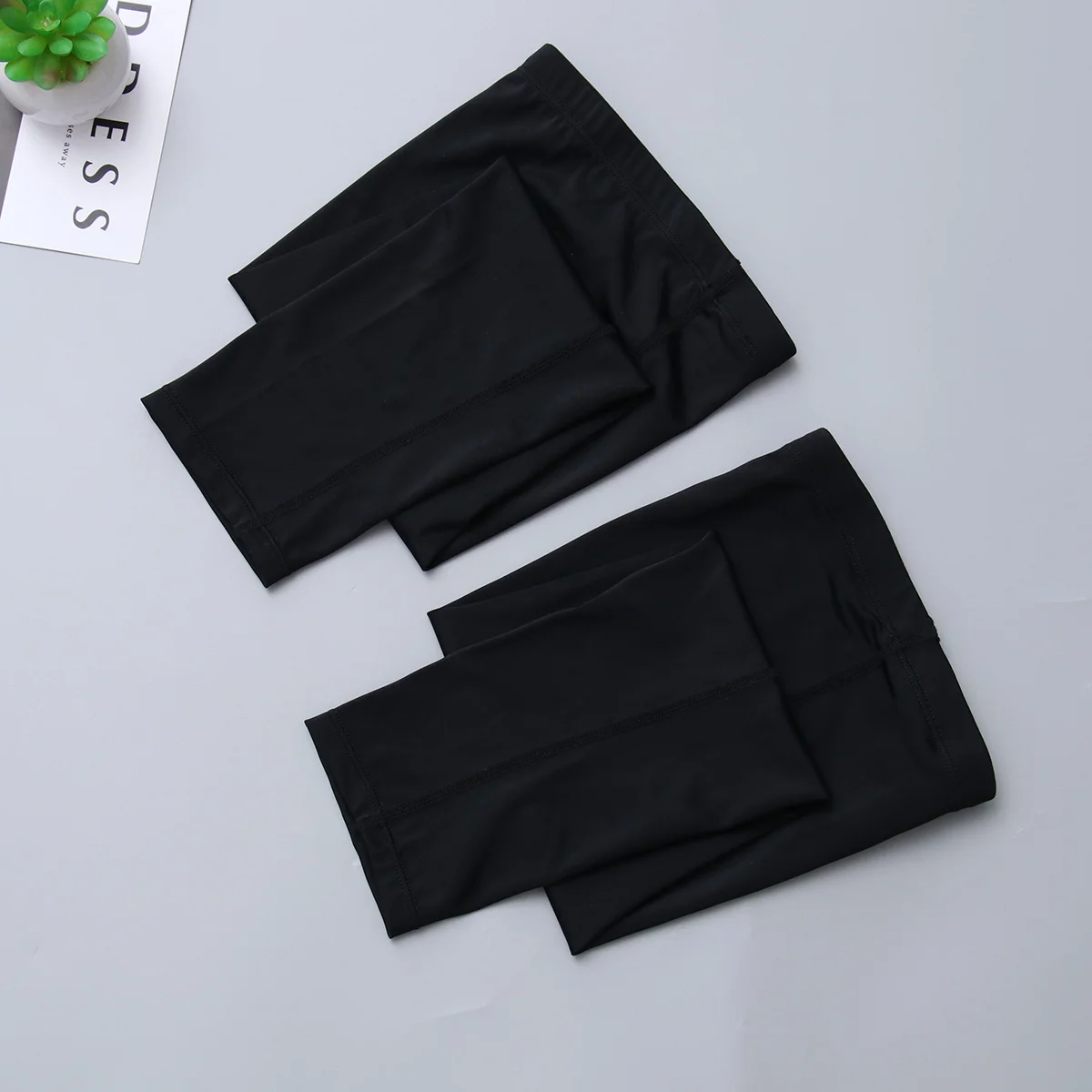 

1 Pair Knee Compression Socks For Women High Support Leg Sleeve Ankle Cover Sport Running Exercise Pain Relief Recovery L Black