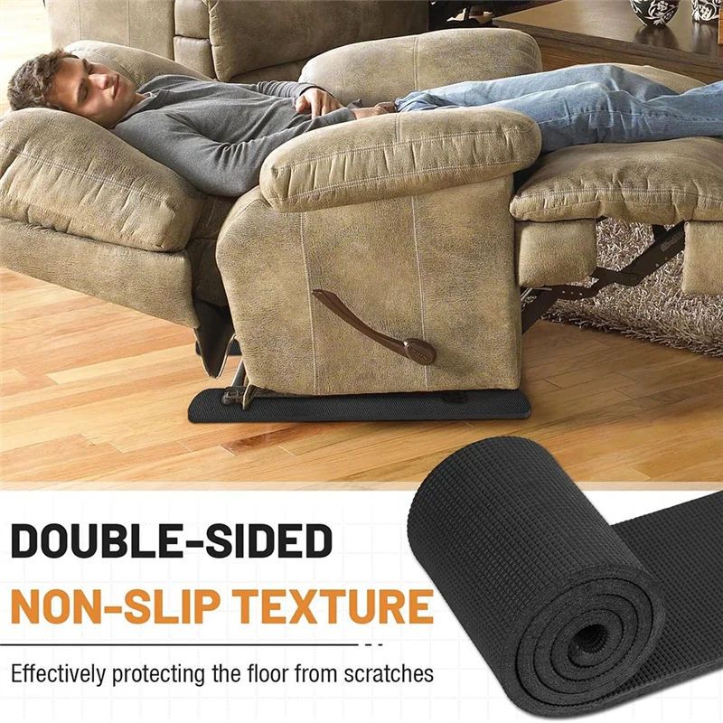 AB42-4 PCS 30Inch Non Slip Furniture Rail Pads For Hardwood Floors And Other Types Of Floors, Keeping Recliners, Sofas