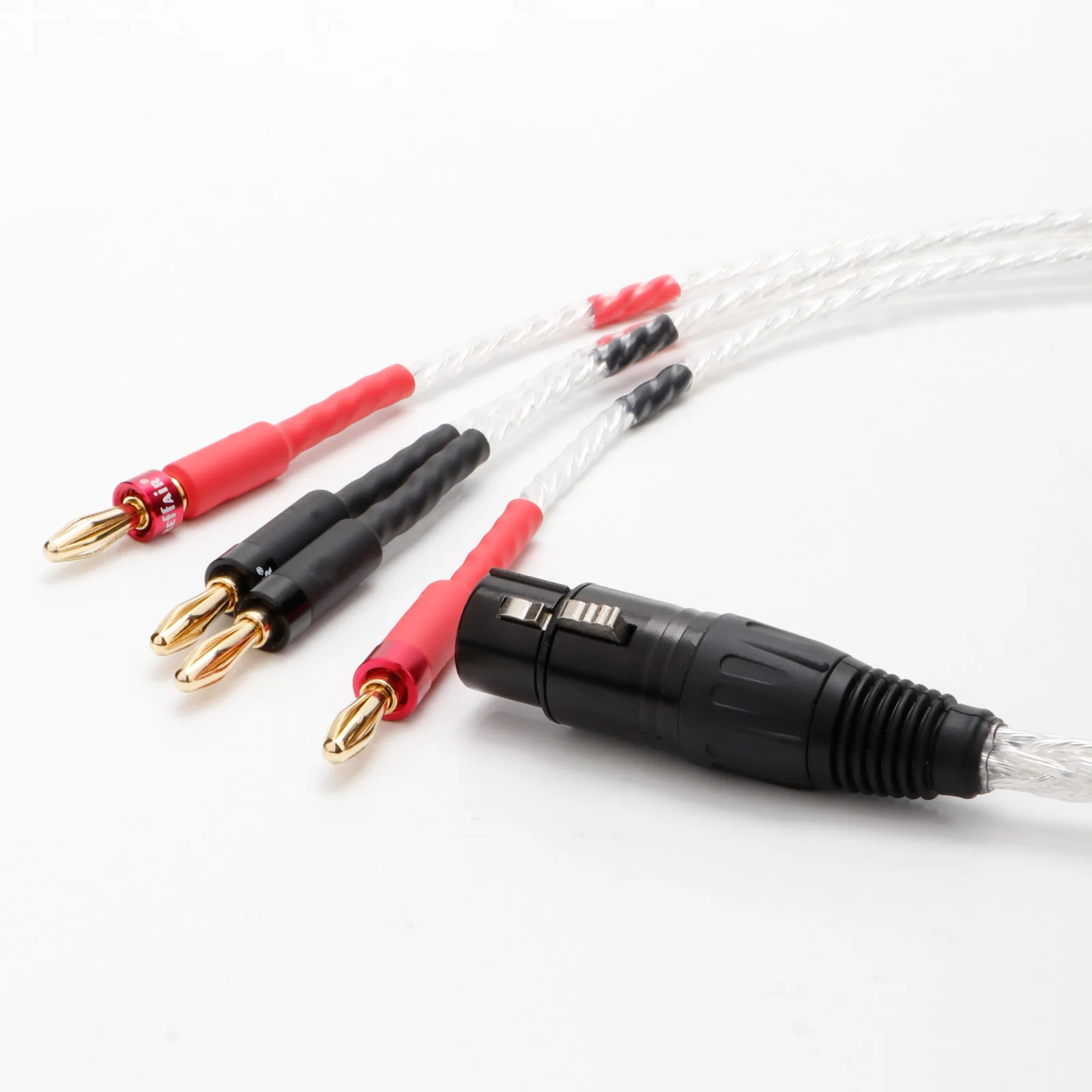 XLR-Buchse auf 4 Bananenstecker / Y-Spade Deluxe 4mm OCC Versilbert Vergoldet Bananenstecker Audiokabel Lautsprecher Verstärker Hifi-Kabel – Detail 7