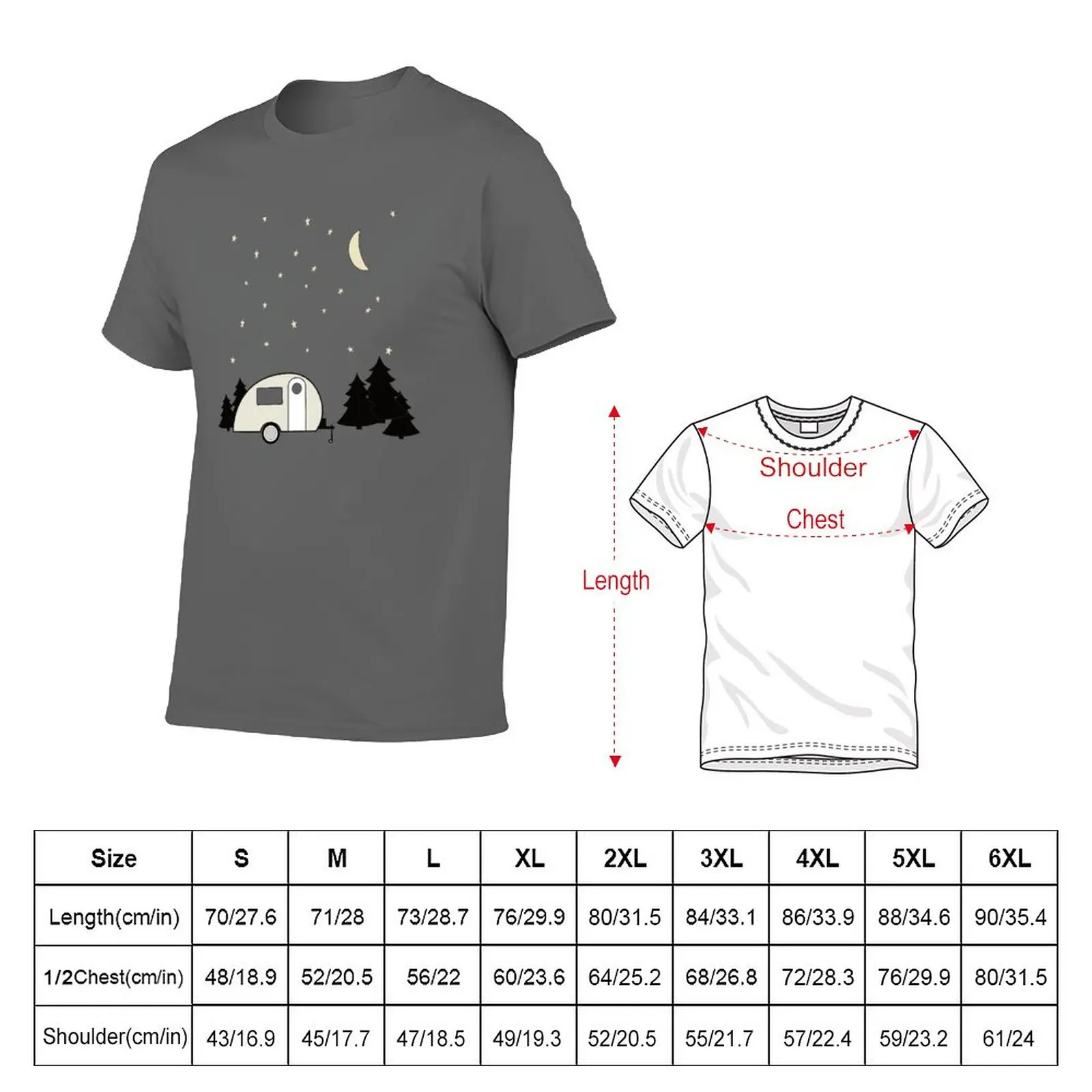 New Teardrop Camper Under The Stars T-Shirt customized t shirts T-shirt for a boy fitted t shirts for men