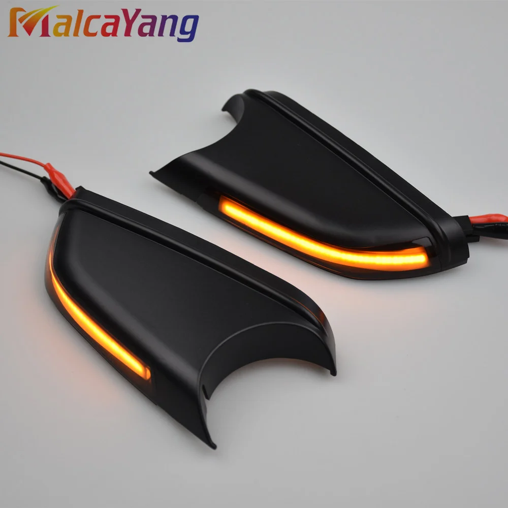 Hacreyatu Lentille fumée Feu clignotant séquentiel dynamique LED Marqueur latéral Rétroviseur Clignotant pour VW Polo MK4 FL Vento Skoda Octavia 2006 2007 2008-2010