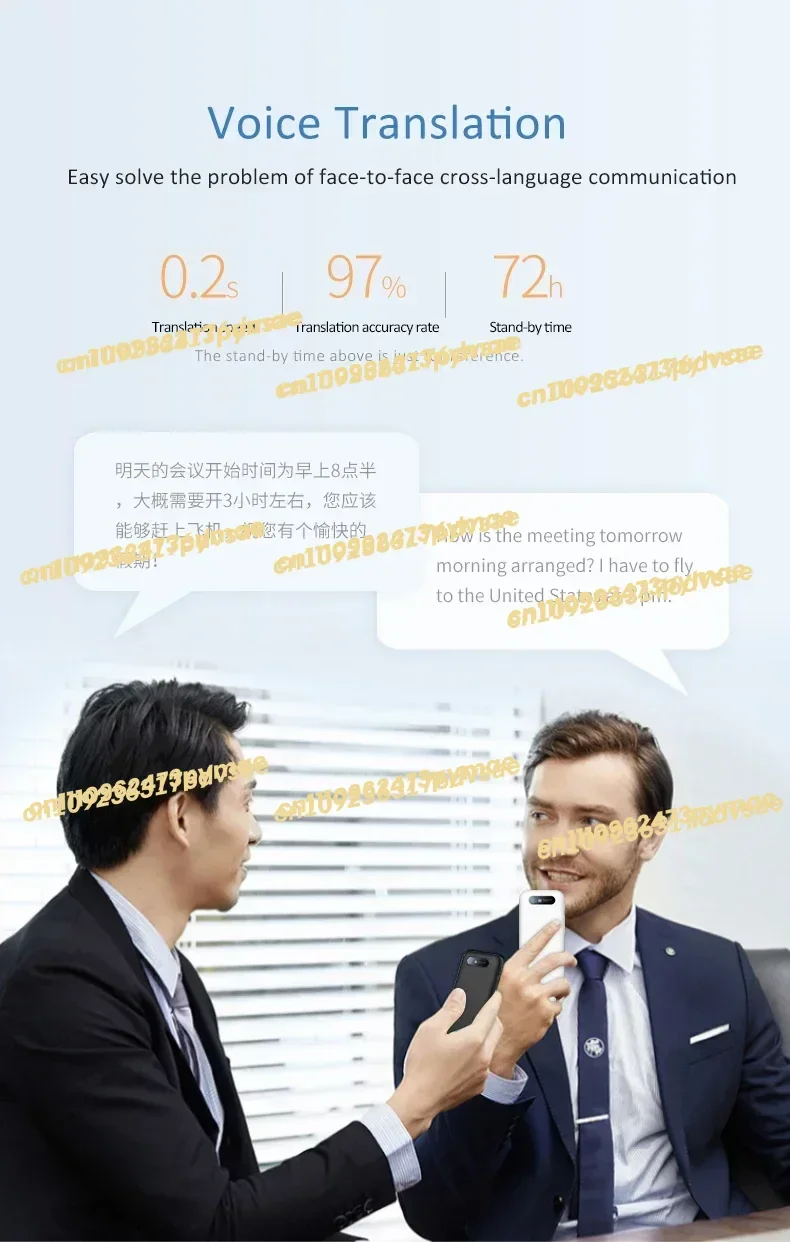 

2025 T16 AI Multi Language Translator Device 138 Language Long Battery Life Offline Photo Voice Recording English Smart Translat