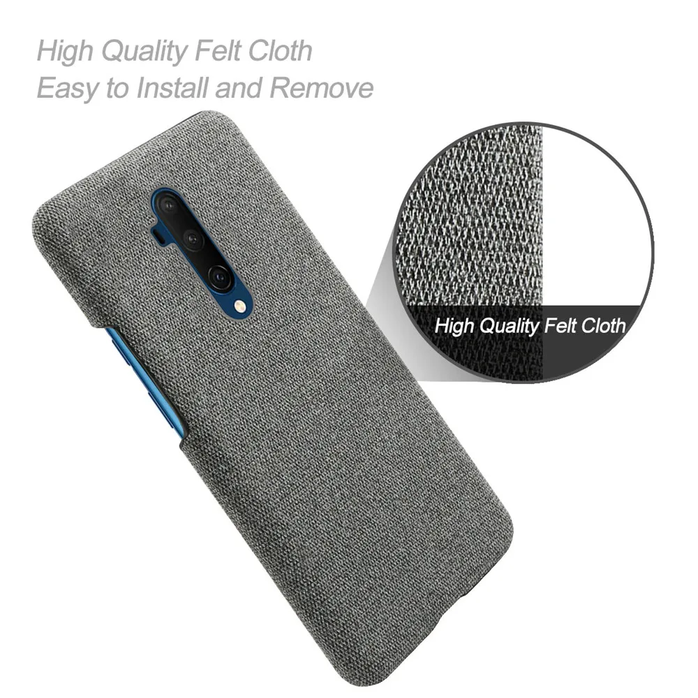 Cloth Cases For Oneplus 7 Pro 7T Pro Case Slim Retro Cloth Hard Phone Cover for One plus 7pro 7Tpro 1+7pro 1+7tpro Oneplus7pro