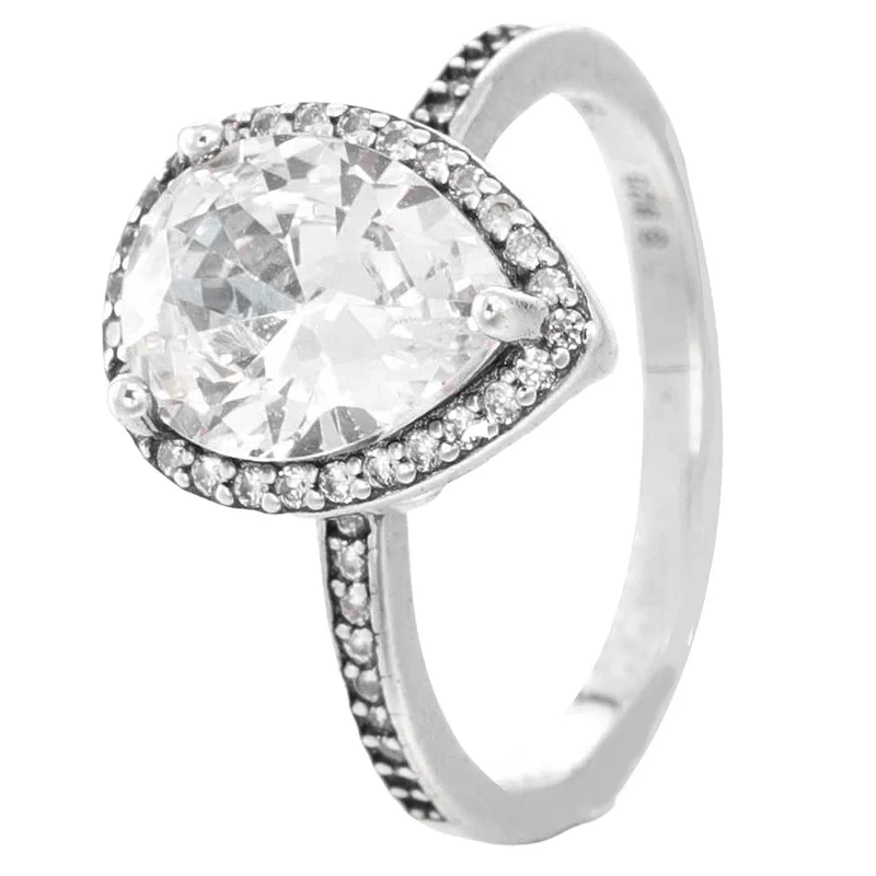 Bague en argent regardé 925 avec serrure signature, Allure Lucky In Love, Everver Tree of Love, Europe Gift, DIY Jewelry