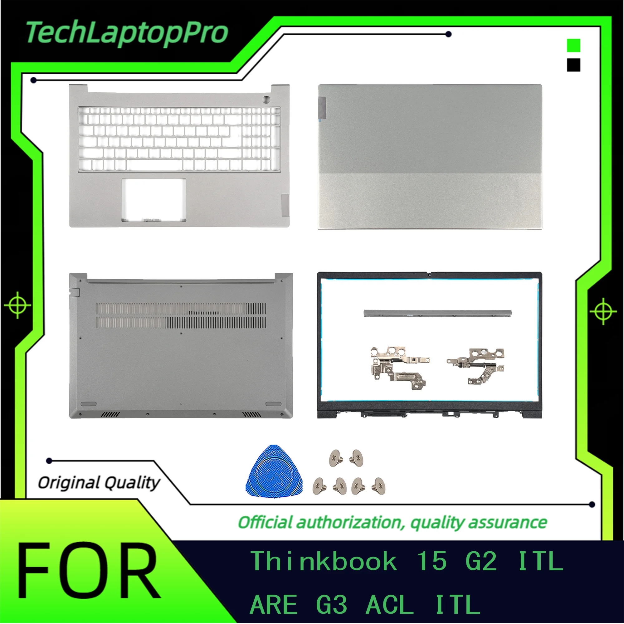 NEW Original Replace Laptop Case For Thinkbook 15 G2 ITL ARE G3 ACL ITL LCD Back Cover Front Bezel Palmrest Bottom Case