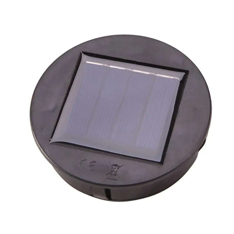L63A 6Pc Smart Garden Solar Powered Replacement Round LED Light Box Solar Battery Box Solar Cells Li-Ion Battery Charger