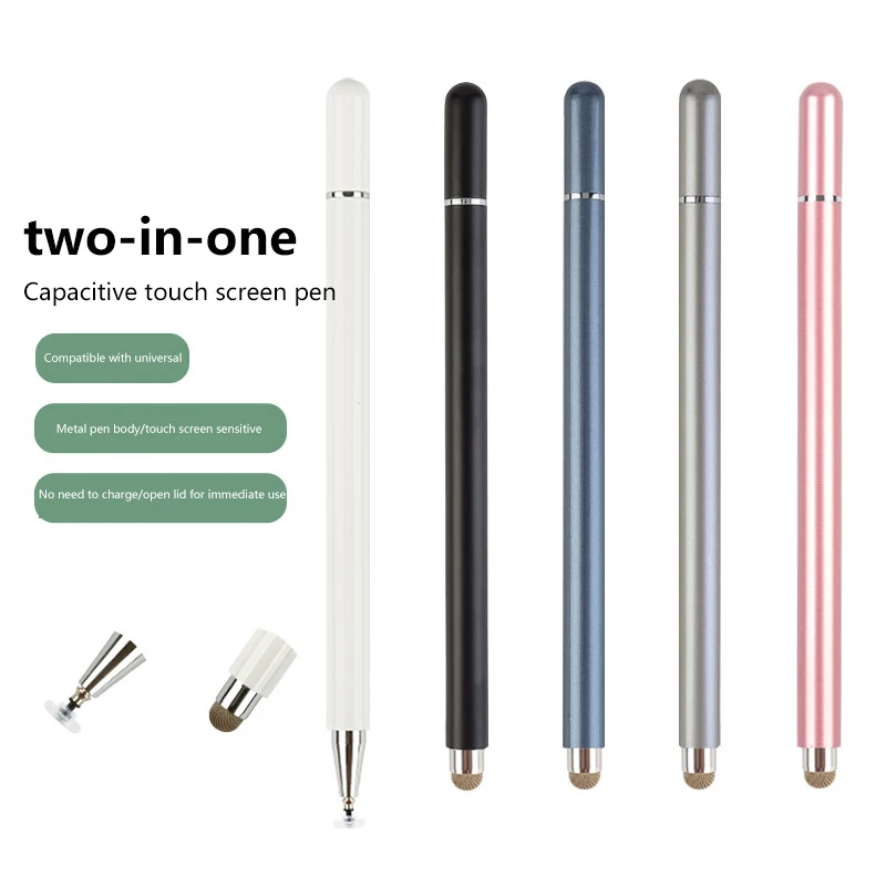Mobile phone tablet computer capacitive pen screen stylus writing learning office game magnetic two in one