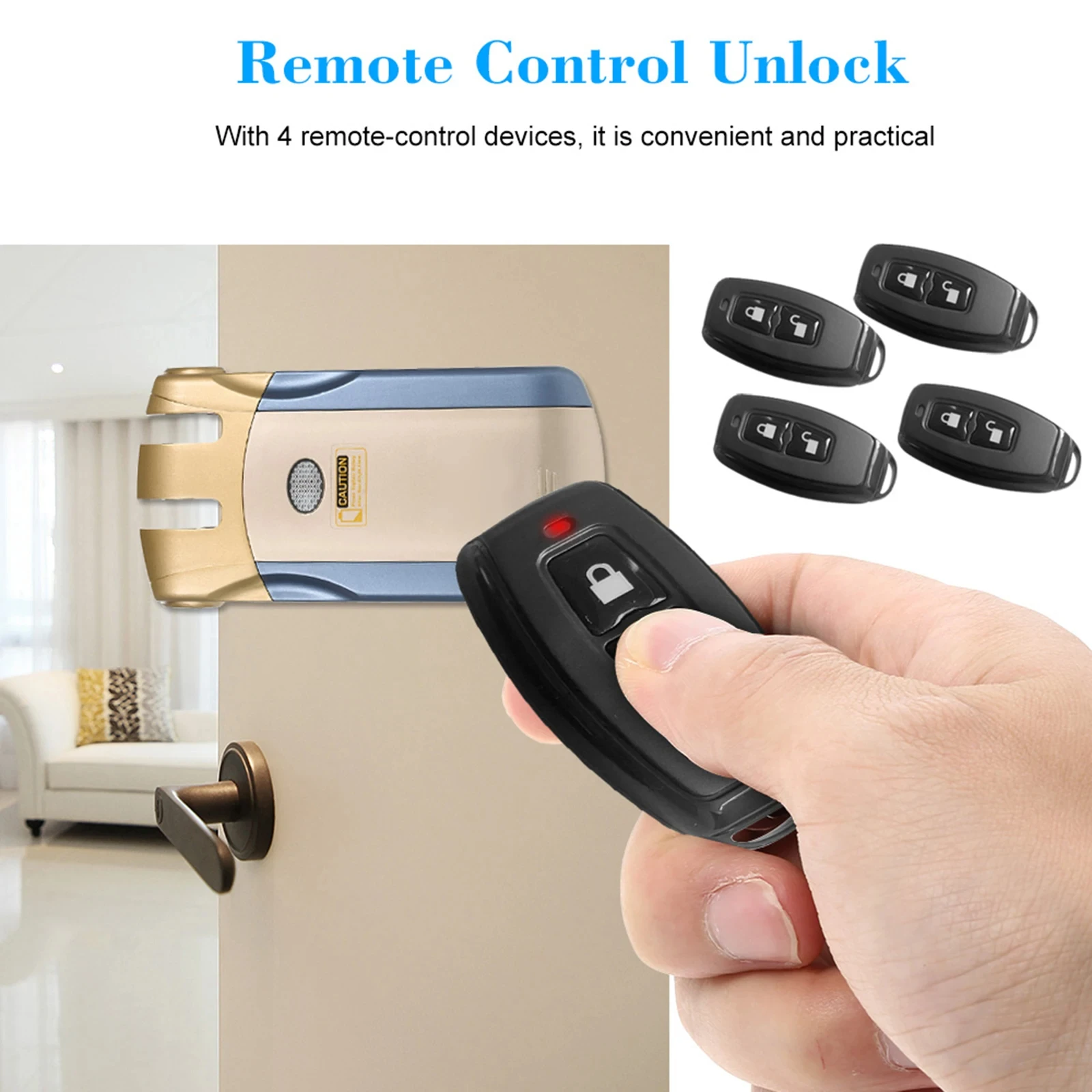 WAFU Cerradura Iinteligente Invisible Intelligent Keyless Door Lock Smart Hidden Smart Security Door Lock for Home Hotel Office