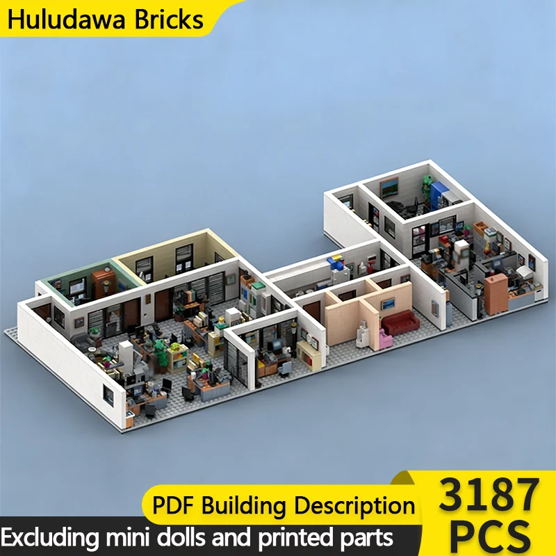 

Модель City Street View MOC, строительные кирпичи, офисное расширение, модульная технология, детские праздничные подарки, сборные игрушки, костюм