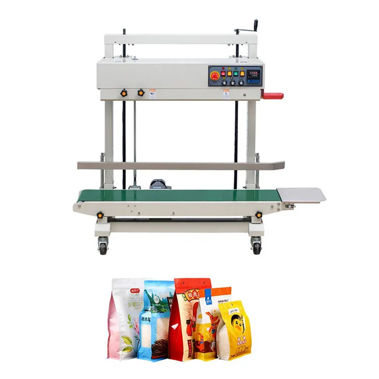 

Semi-automatical Heat Plastic Bag Continuous Mechanical Band Sealer Vertical Sealing Machine