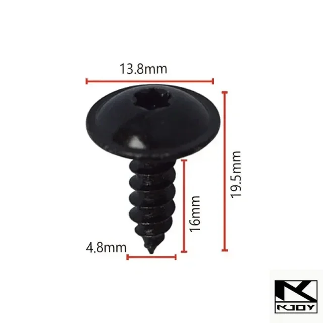 kkjoy 10/20Pairs Torx Self Tapping Screws Clips for Bumper Mud Flaps used for various car models image 6