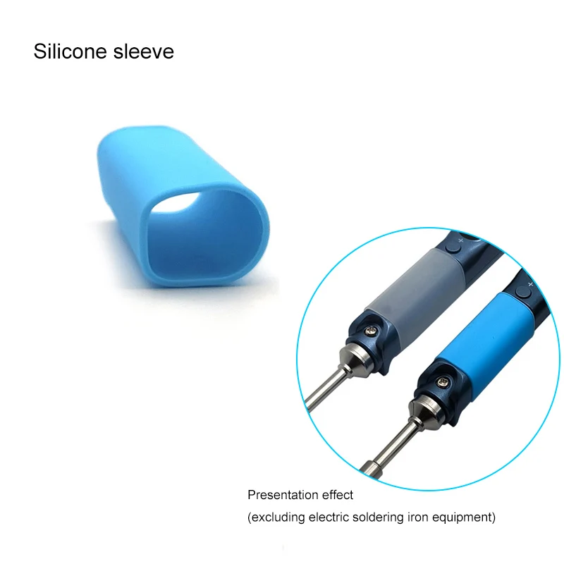 Pine64 Electric Soldering Iron Silicone sleeve Blue Transparent