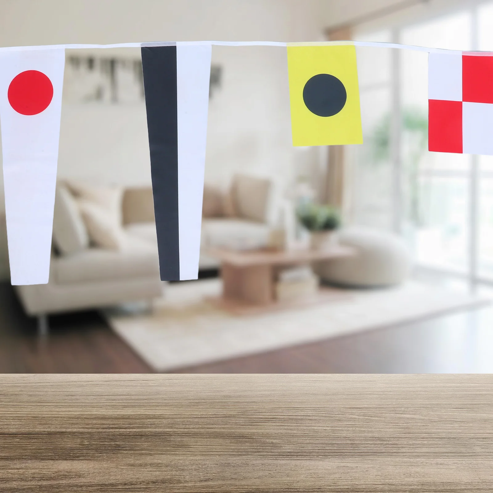 

1 String Nautical Signal Flags Durable Marine Standard Colorful Letters Numbers Boat Decoration Outdoor Nautical Signal Code