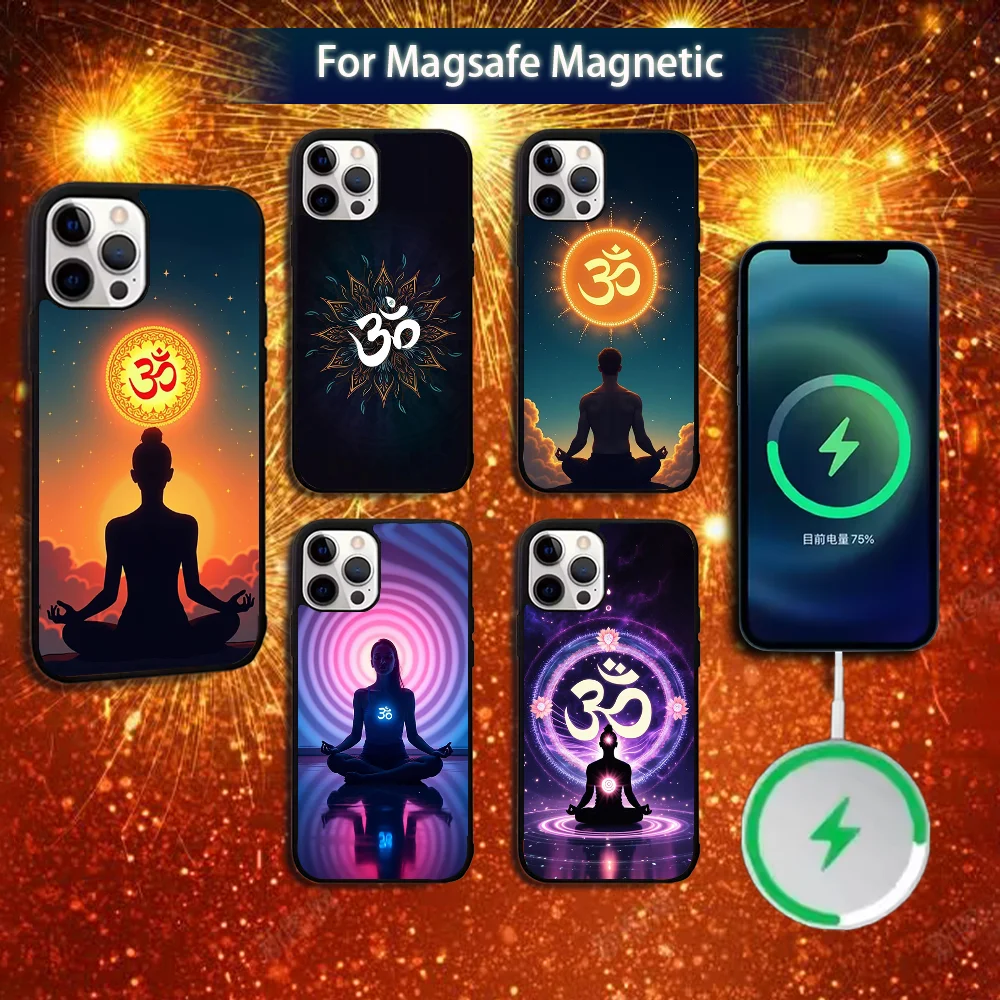 

Sports A-Aum Om Yoga Phone Case For iPhone 16e,16,15,14,13,12,11,Plus,Pro,Max,Mini Magsafe Magnetic Wireless Charging