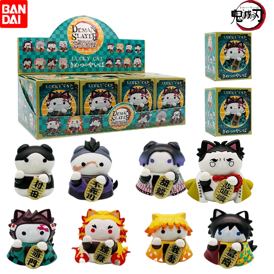 

In Stock Demon Slayer MEGA CAT PROJEC Fortune Cat Blind Box Figure Kimetsu No Yaiba Lucky Cat Anime Toy Christmas Halloween Gift