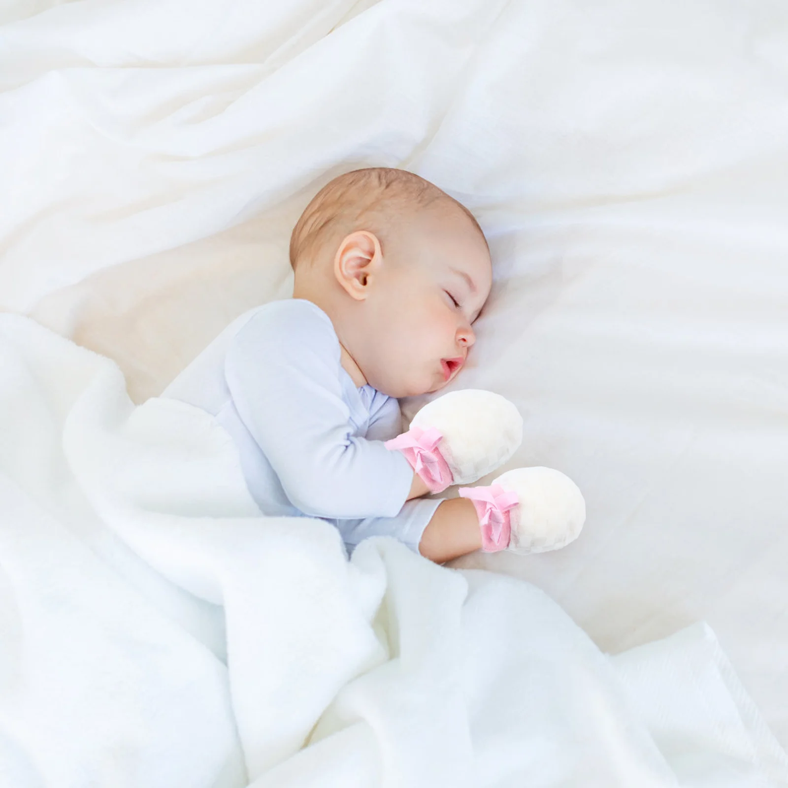 4 пары варежек для новорожденных, детские перчатки с защитой от царапин, очаровательный аксессуар из ледяного шелка для малышей, детские варежки, варежки для младенцев с защитой от царапин