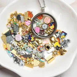 100PC/lot Floating Locket charms diy glass locket living memory charm fit for jewelrys making