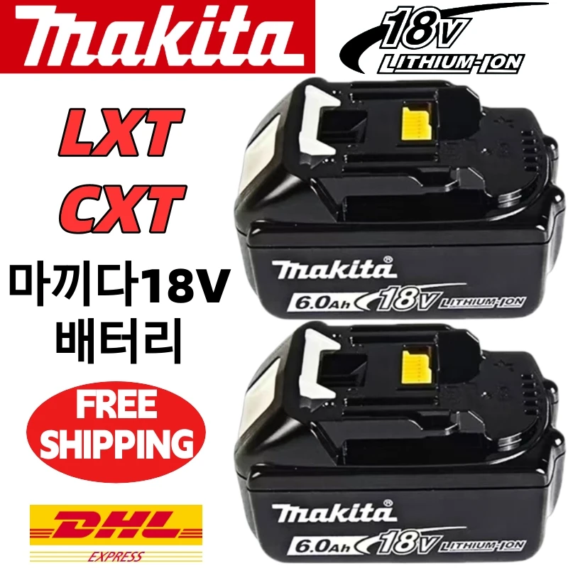 

★Makita 18V Battery 6Ah, Professional Grade batterie makita 18v with Long Lifespan & Protection，Overheat & Overcharge Protection